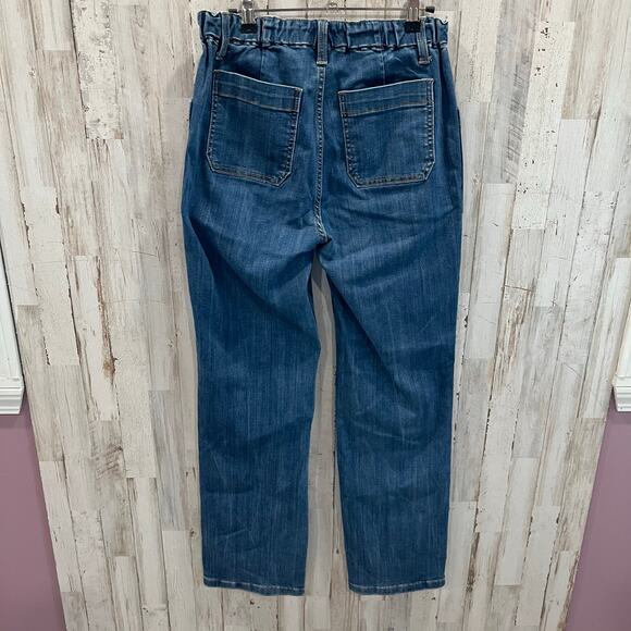 Judy Blue Hi Rise Elastic Waist Vintage Straight Leg Jean 88749 Stretch 5/27 - Picture 4 of 8